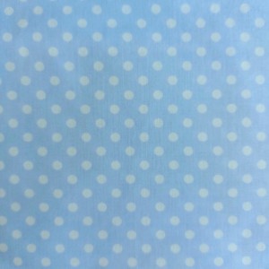 Light Blue Cotton Fabric with Large White Spot - Width 280 cm